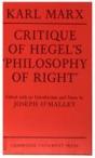 Critique of Hegel's Philosophy of Right.